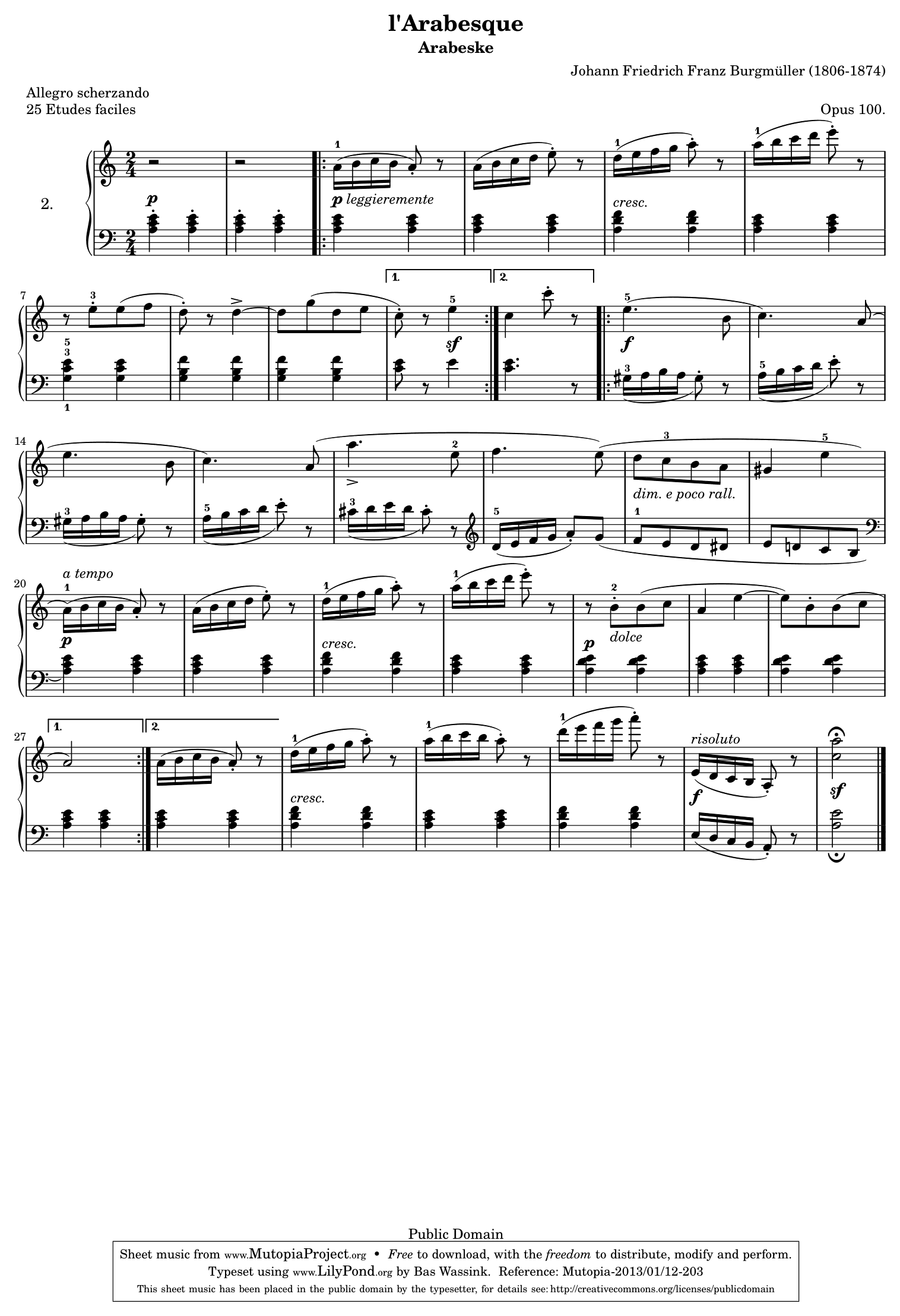 L'Arabesque – 1