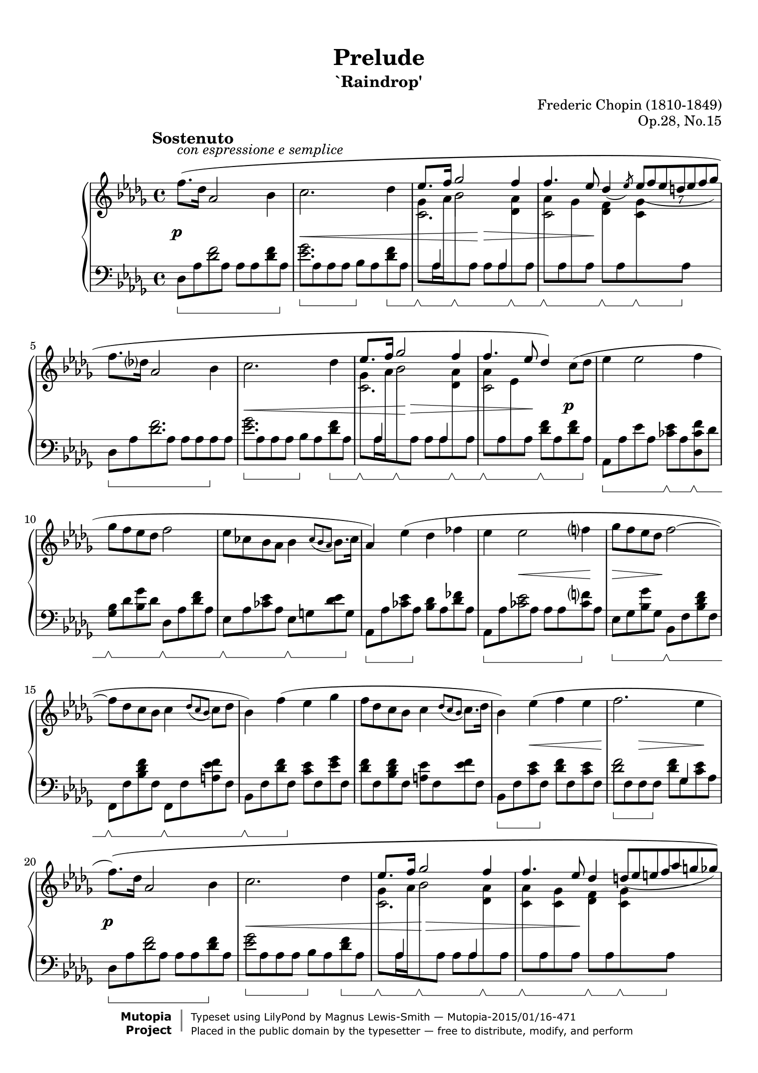 Preludio «La goccia» – 1