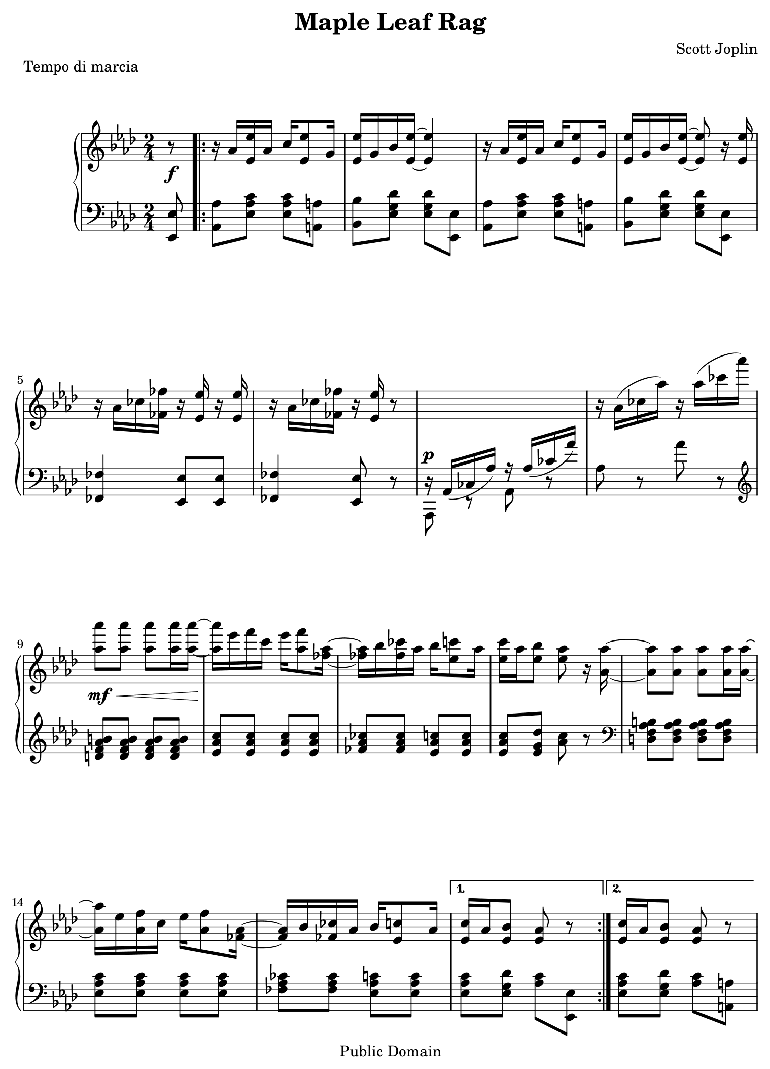 Maple Leaf Rag – 1