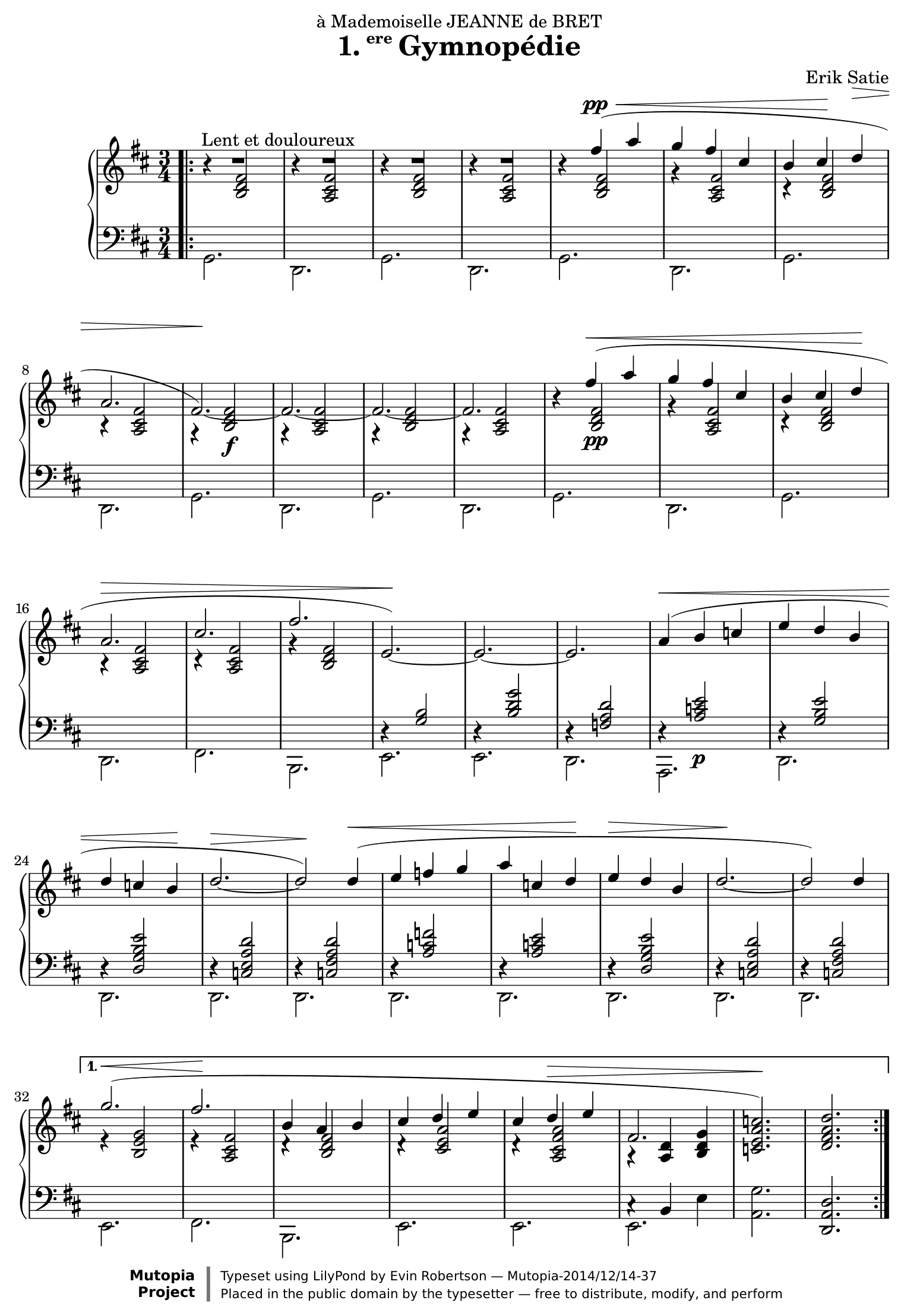 Gymnopédie n. 1 – 1